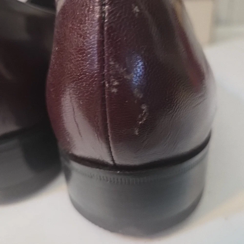 Florsheim Richfield 33472 Burgundy Leather Penny Loafers Shoes Size 7.5 D US Me - Picture 8 of 16